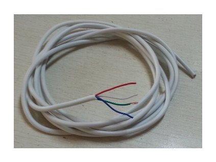 RGB-Verlegekabel für RGB LED-Stripes Ø 3,5mm Meterware