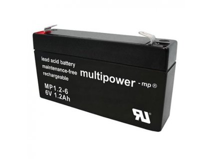 Multipower Bleigelakku 6V 1,2Ah MP6A1,2