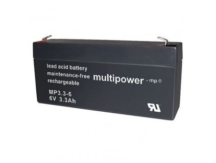 Multipower Bleigelakku 6V 3,3Ah MP6A3,3