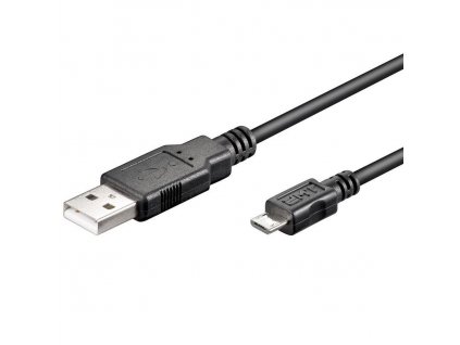 USB 2.0 Hi-Speed Kabel USB "A" + Micro-USB "B" 480 Mbit/s 0,15m USB2.0A-microB/015