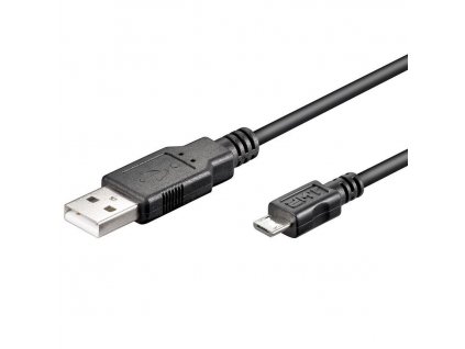 USB 2.0 Hi-Speed Kabel USB "A" + Micro-USB "B" 480 Mbit/s 0,3m USB2.0A-microB/030
