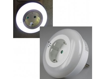 LED-Nachtlicht/ZS Zwischenstecker 230V 0,8W 3LEDs On/Off/Auto