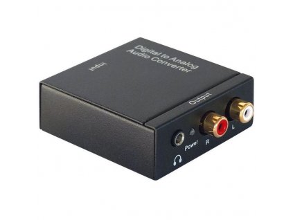 Digital/Analog Audio Wandler Metall Kopfhörerbuchse +Netzteil OKW-4