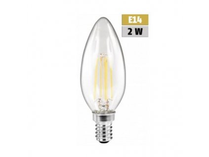 LED-Filament Kerze 2W A+ warmweiß LED-E14Ke/2W/Filww