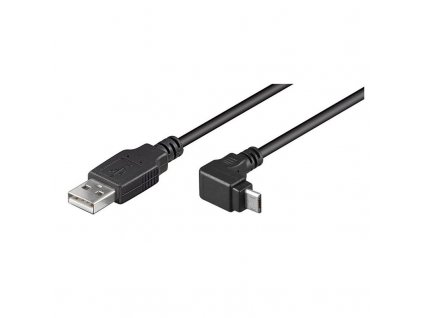 USB 2.0 Hi-Speed Kabel USB "A" + Micro-USB "B"90° 480 Mbit/s 1,8m USB2.0A-microB180W