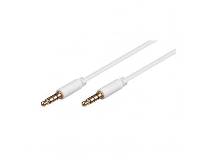 AVK354-100ws/St-St 3,5mm-Klinkenkabel für Apple 1m weiss