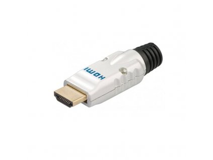 HDMI-Stecker Metall zur Selbstmontage Lötversion vergoldet