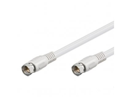 SAK150-02 SAT-Antennenkabel 80dB 2x geschirmt weiss 1,5m