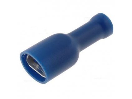 FSHV48/2,5/0,8blau Flachsteckhülse 4,8mm vollisoliert 1,5-2,5mm² blau