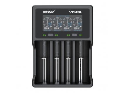 XTAR VC4SL Akkuladegerät Li-Ionen NIMH 1,2/3,6/3,7V USB-C 5VDC