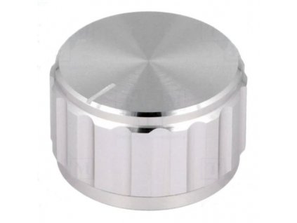 Knopf-6-25x15/SIMS Ø25mm Alu-Drehknopf für 6,35mm-Achse