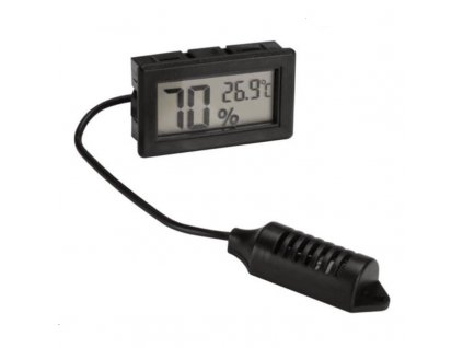 LCD-Mod.Hygro/Temp schwarz Panel-Messgerät 10-99% -50÷70°C