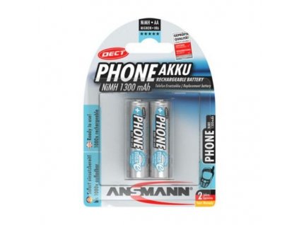 Akku Mignon-1300/2 Dect NiMH AA 1300mAh 1,2V maxE 2er Blister