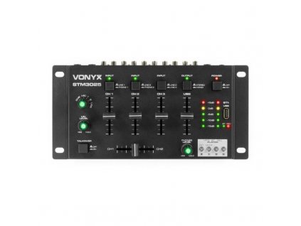 Vonyx STM-3025 Mischpult 7-Kanal Cue USB MP3 BT phono Eingänge