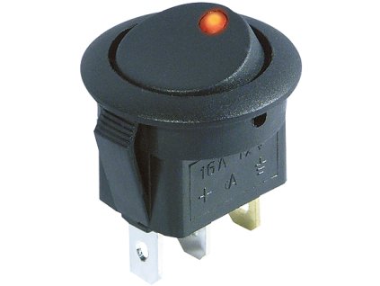 Kfz Schalter rot LED 12V