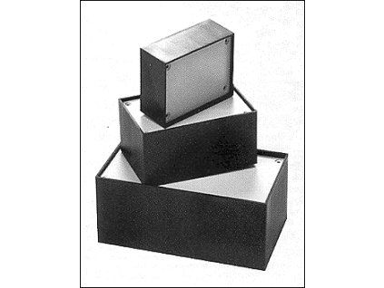 P/1 Kunststoff-Kleingehäuse 85x56x35mm schwarz-grau