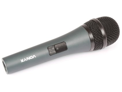 Mikrofon + Kabel XLR-Anschluss Metall Silber DM-500