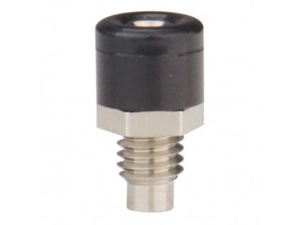 Minibuchse,schwarz Lötanschluss für Minibananenstecker Ø2,6mm