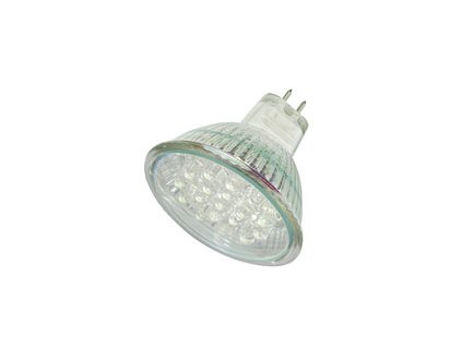 LED-MR16/ws23lm LED-Strahler GX5,3 12V 1,2W MR16  A weiss