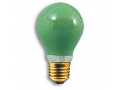 E27-Grün  Grünfarbige Glühlampe 25W mit E27 Schraubsockel