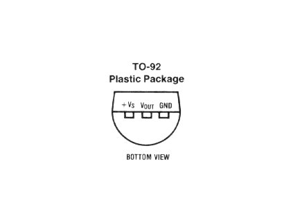 LM35CZ Temperatursensor -40...+110°C TO92