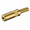 Goobay® Klinkenkupplung 3,5mm Metall stereo KLK44Gold