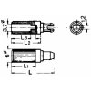 ISW1rot Steckachse für PT15N Trimmpotentiometer Länge 10mm