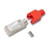 HRS Cat.5e Hirose RJ45 Steckerset 100MHz 5,8mm rot HRS-RJ45GRT