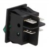 Leucht-Wippenschalter 2-stellig DPST ON-OFF 15A/250V 35mΩ grün