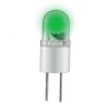 LED-Stiftsockellampe G4 12V 0,2W grün