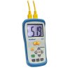 PeakTech® 5115 Digital-Thermometer ~ 2 CH ~ Typ-K ~ -50 ... +1300°C ~ mit °C/°F Anzeige