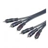 VDL-RGB-CINCH/2,0M AV-Kabel 3x3 Cinchstecker 2,0m