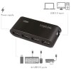 LogiLink® UA0085 USB 2.0 Hub 4-Port mit Netzteil