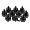 InLine® Rändelschrauben (schwarz) für Gehäuse, 12mm, 10er Pack