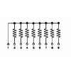 SIL8/9, 56R 9 Pins / 8 Widerstände Metallglasurschicht-Netzw. 56R