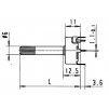 Draht-Trimmpotentiometer Metallgehäuse Form S 115Q7, 500R