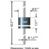 P600B (FE6B) Diotec Epitaxial-Schaltdiode 100V 6A