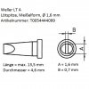 Weller® LT A T0054444099 Lötspitze Meißelform 1,6mm gerade