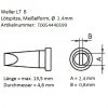 Weller® LT B T0054440599 Lötspitze Meißelform 2,4mm