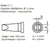 Weller® LT C T0054440799 Lötspitze Meißelform 3,2mm