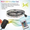 Seki LED-Stripe 150 LEDs RGB-Komplettset 5m Controller + Netzteil