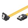 PC Datenkabel 6 Gbits, 90°, Clip, SATA L-Typ Stecker > SATA L-Typ Stecker