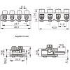 SteBu4 Klemmleiste steckbar 0,5-2,5qmm 450V 24A