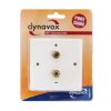 Dynavox LS-Wand-Anschlußblende Kunstst. 2 Bananenbuchsen