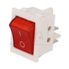 Leucht-Wippenschalter 2-stellig DPST ON-OFF 15A/250V 35mΩ rot 1605.0105ws