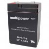 Multipower Bleigelakku 6V 4,5Ah MP6A4,5