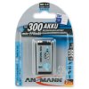 Ansmann NiMH Akku 9V E-Block Typ 300mAh min. 270mAh maxE 1er Blister bei mükra electronic