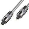HQ Lichtwellenleiter 10m 2x-Toslinkstecker Metall