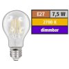LED-Filament Birne 7,5W A+ dimmbar LED-E27B/7W/Filwwd