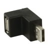 USB2.0-A/A-90° USB2.0 Hi-Speed Adapter "A" Stecker auf "A" Buchse